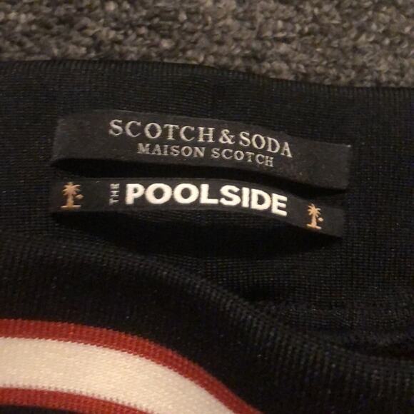 Scotch & Soda The Poolside Printed Shorts NWT Size Small Orange & Blue - Picture 2 of 6